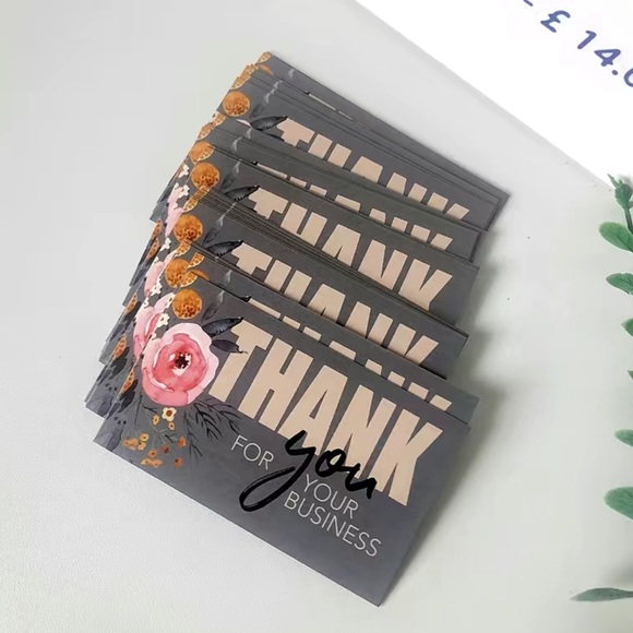 Thank You For Your Support Insert Cards Pack of 50 - Picture 5 of 6